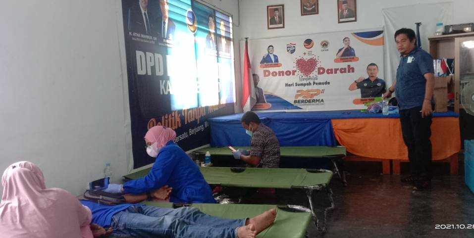 Garda Pemuda NasDem Poso gelar Aksi Donor Darah