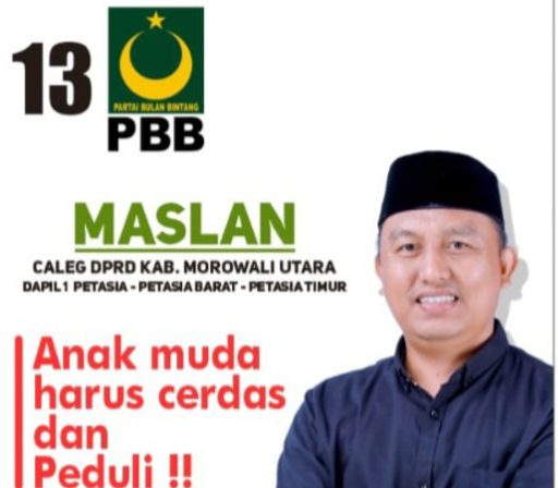 Maju dari PBB Dapil 1 Morowali Utara, Maslan Ingin Mengabdi Untuk Daerah