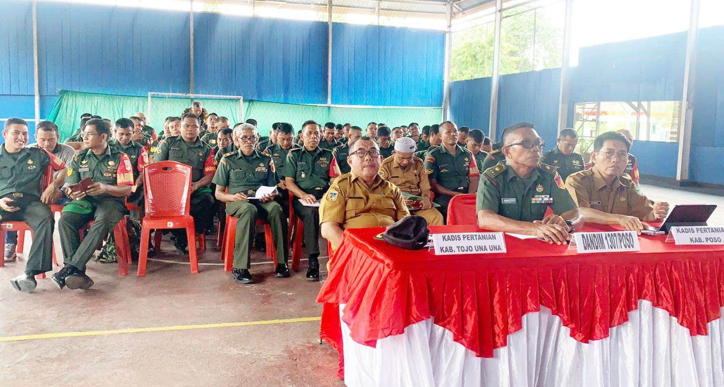 Kodim 1307 Poso Memelopori Ketahanan Pangan di Daerah