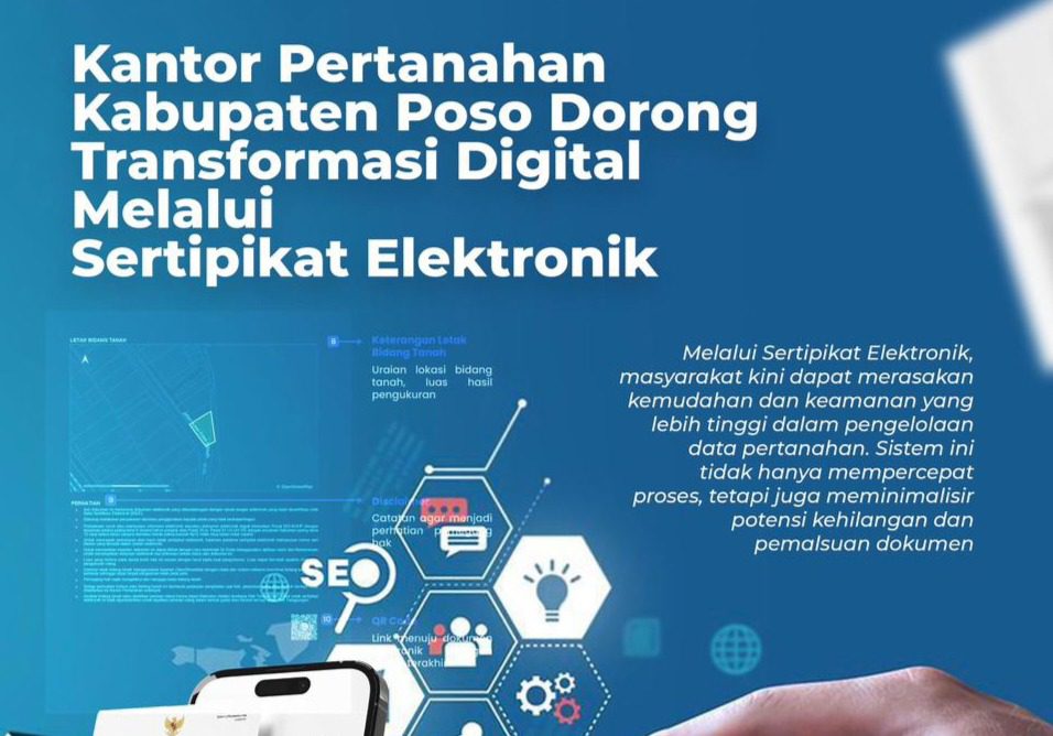 Kantor Pertanahan Poso Mendorong Penerapan Sertipikat Elektronik