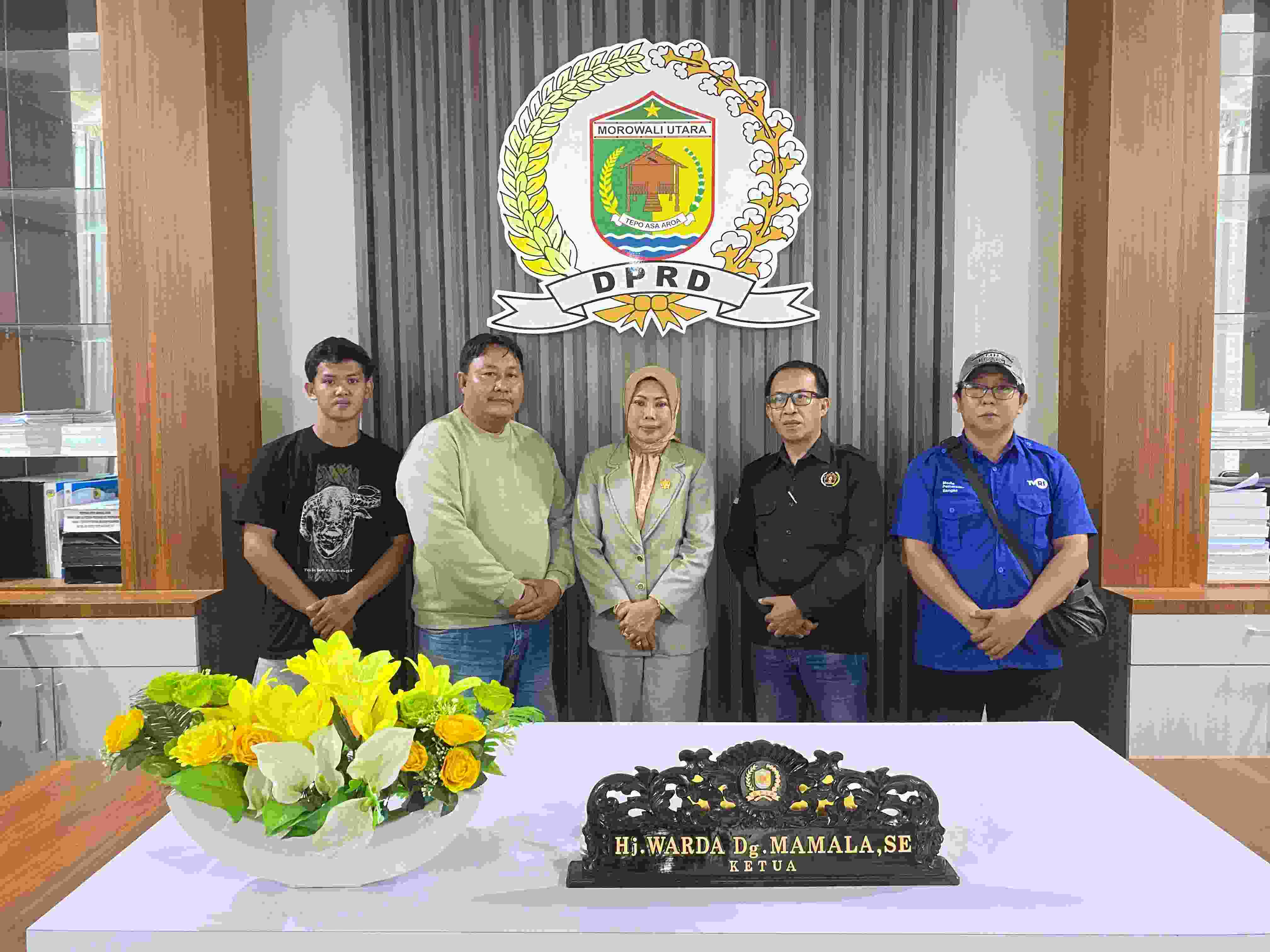 Ketua DPRD Morut Terima Audiensi PWI di Hari Pertama Kerja Pasca Lebaran