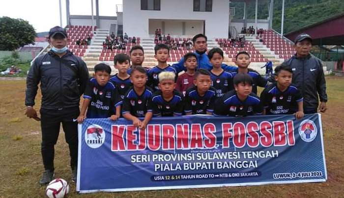 Juari 1 Kejurnas FOSSBI di Luwuk, SSB Danau Poso Wakili Sulteng