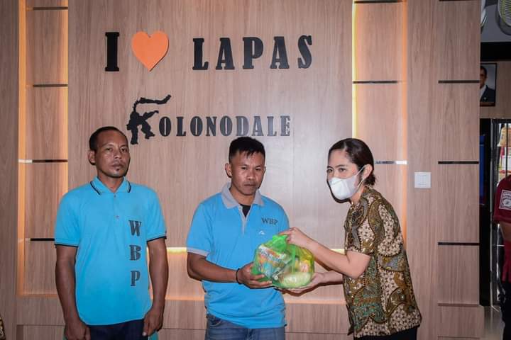 Ketua PMI Morut Bersilaturahmi dengan Warga Binaan Lapas Kolonodale