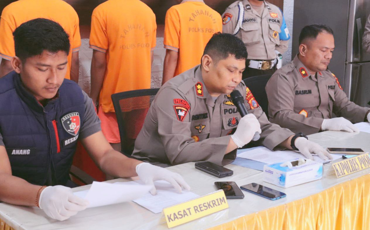 Polres Poso Gagalkan Kurir Bawa Sabu 1 Kg Tujuan Morowali