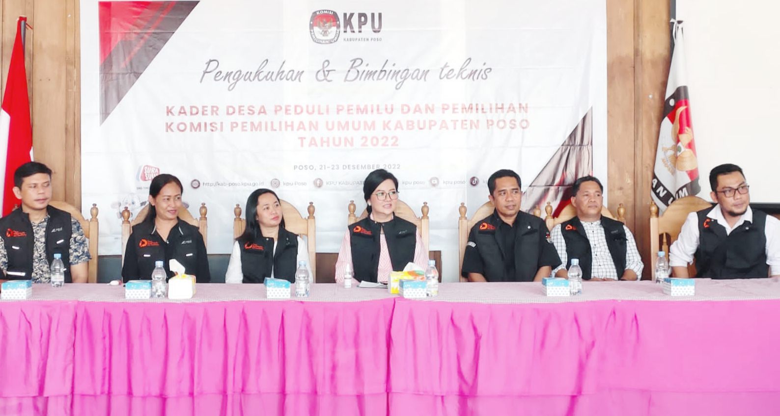 Dihadiri Bupati, KPU Poso Kukuhkan 25 Kader Desa Peduli Pemilu