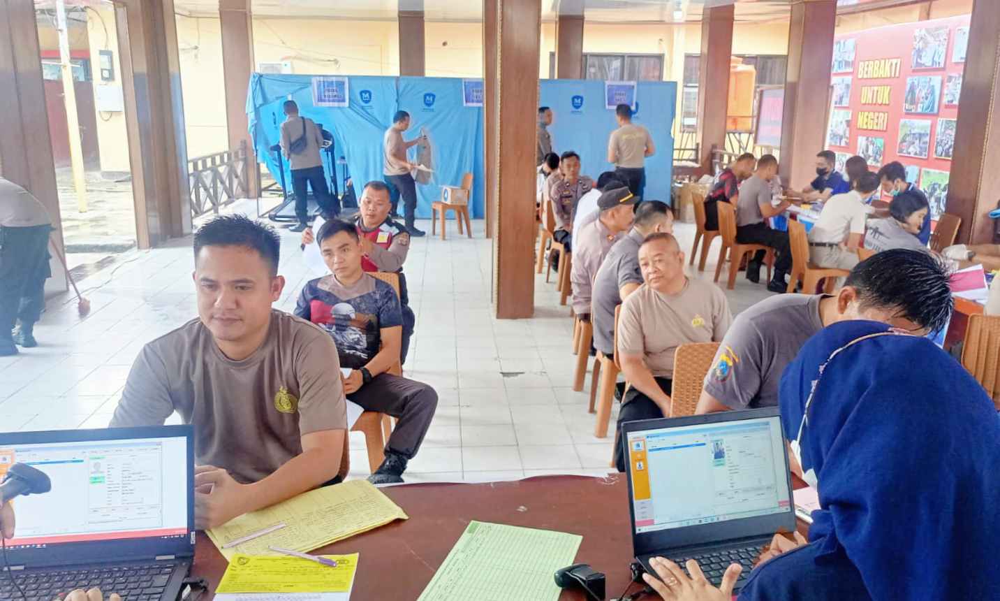 Jajaran Polres Poso Lakukan Pemeriksaan Kesehatan Berkala 2023