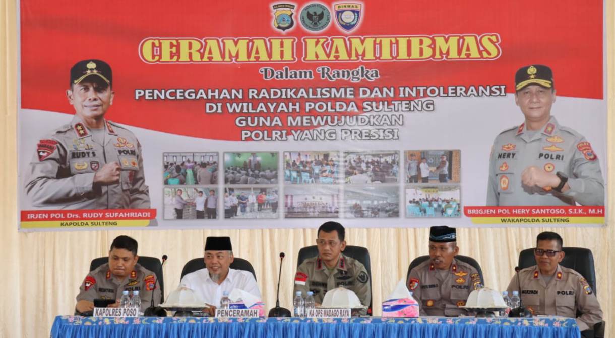 Ustadz Sofyan Tsauri Hadir di Poso Berikan Ceramah Kamtibmas