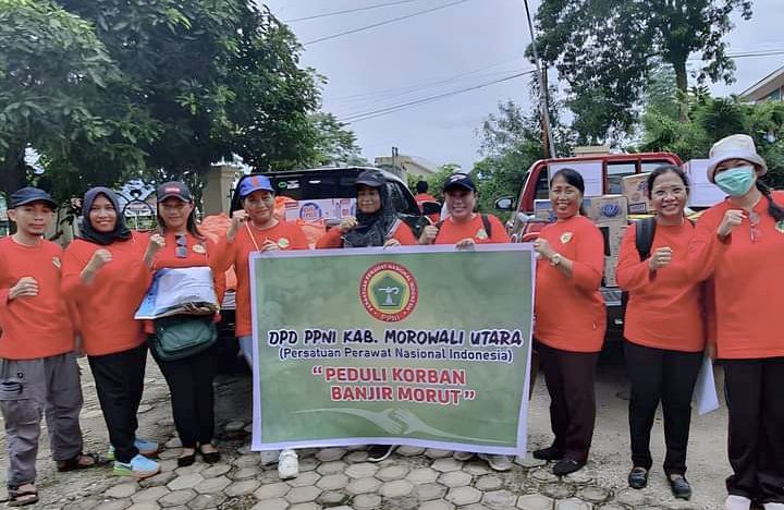 Persatuan Perawat Morowali Utara Salurkan Bantuan Untuk Korban Banjir