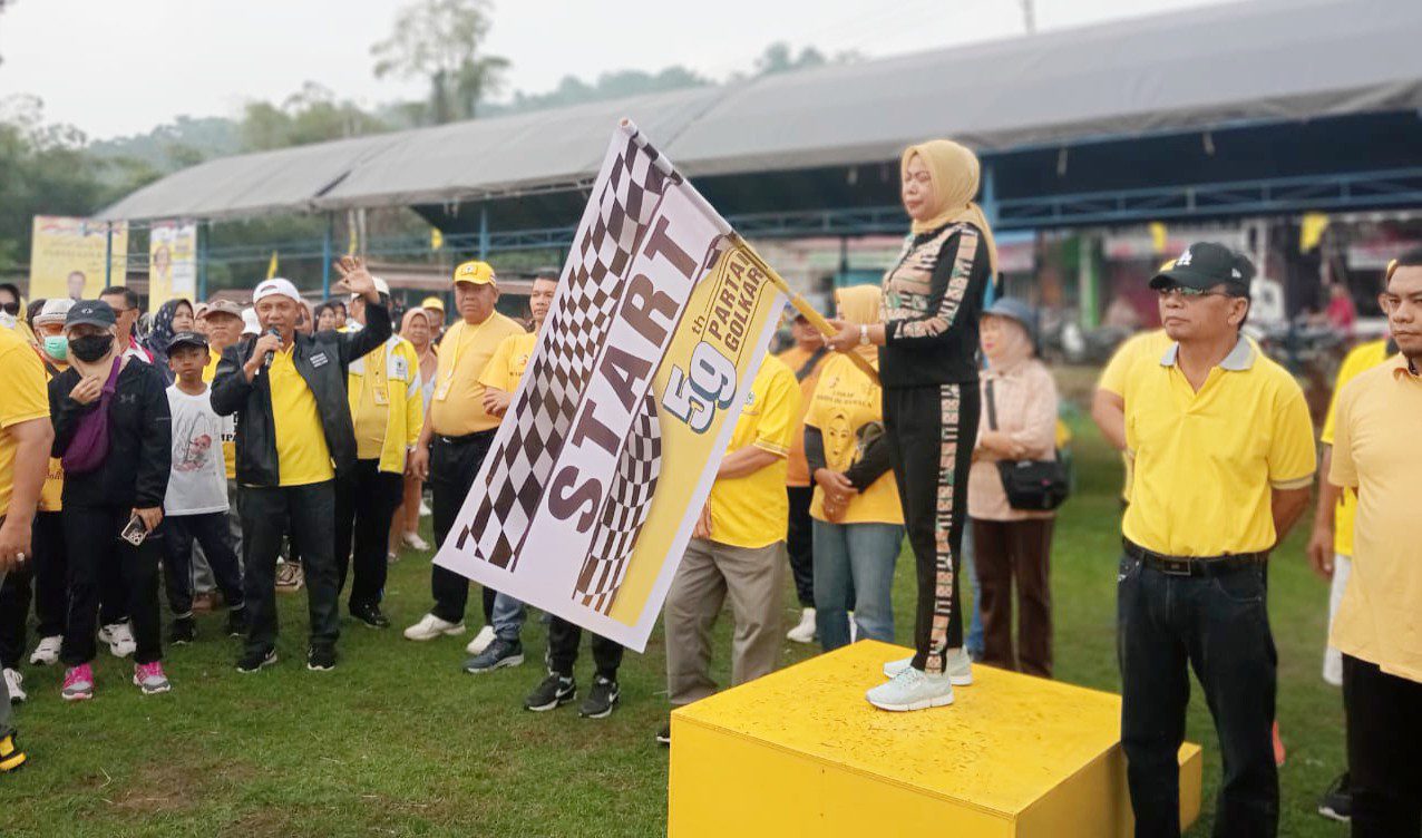 HUT ke 59, Golkar Morut gelar Jalan Sehat dan Bagi-bagi Doorprize