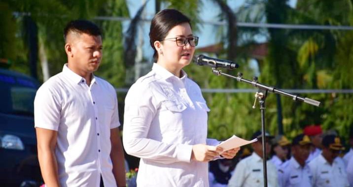 03 Januari 2024 ASN Pemkab Poso Mulai Berkantor, Bupati Pimpin Apel
