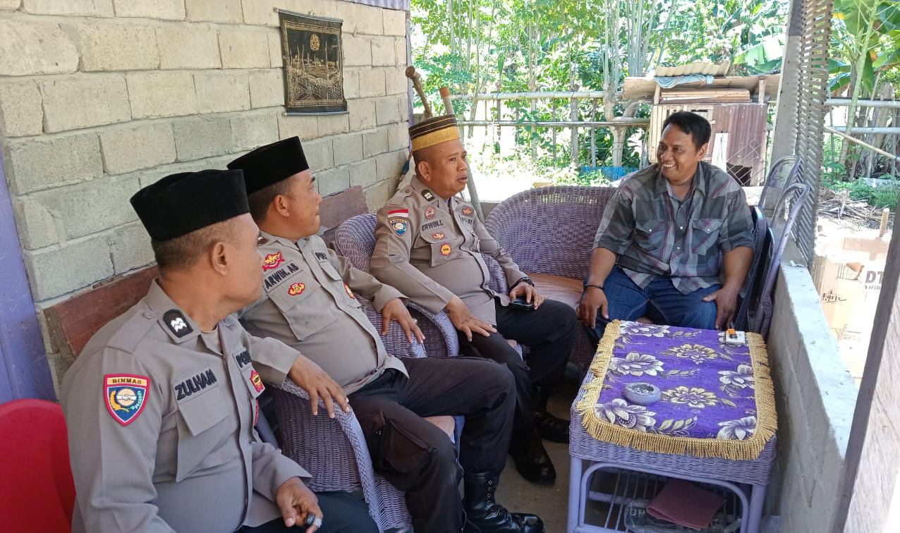 Tim Da’i Polri Bersilaturahmi dengan Tomas Bambalemo, Sepakat Jaga Kamtibmas