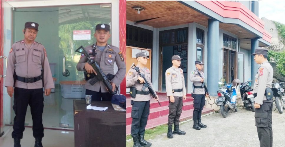 Personel Polres Poso Masih Berjaga di KPU, Bawaslu dan Gudang Logistik