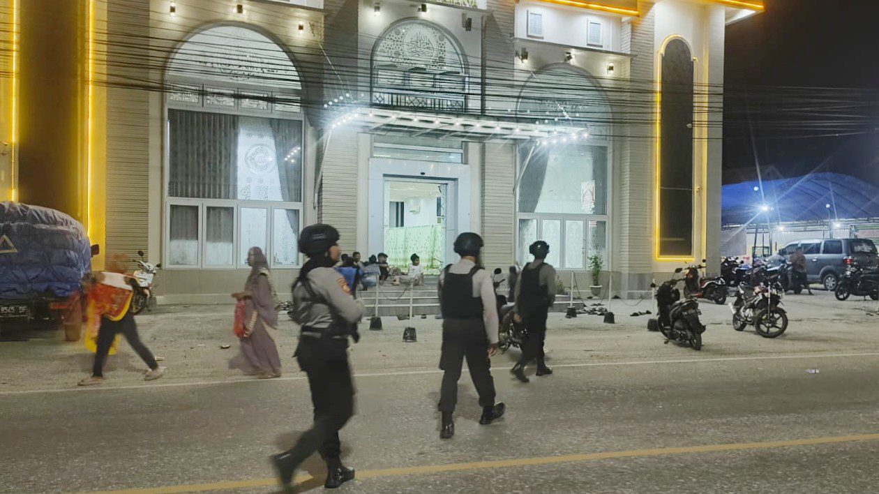 Satgas Preventif OMB Pastikan Sholat Tarawih di Kota Poso Berjalan Aman dan Lancar
