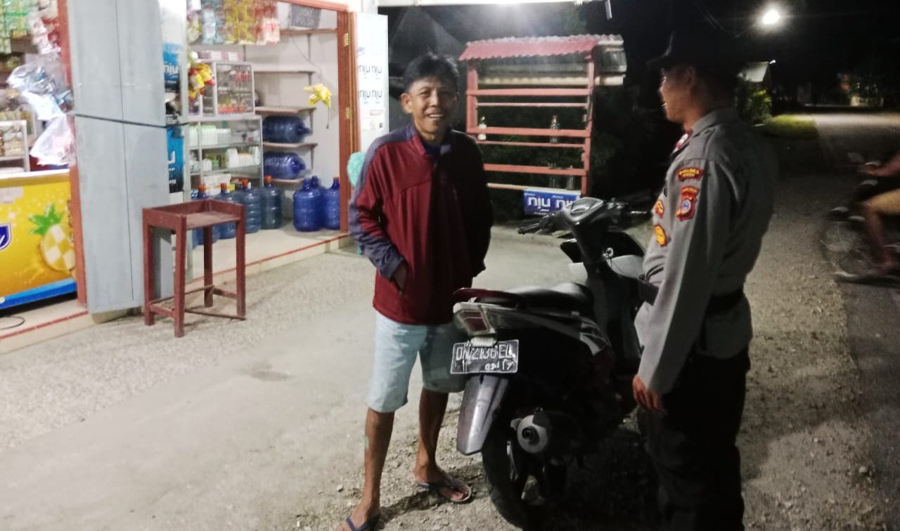 Polsek Pamona Timur Tingkatkan Patroli Dialogis, Ciptakan Situasi Kamtibmas