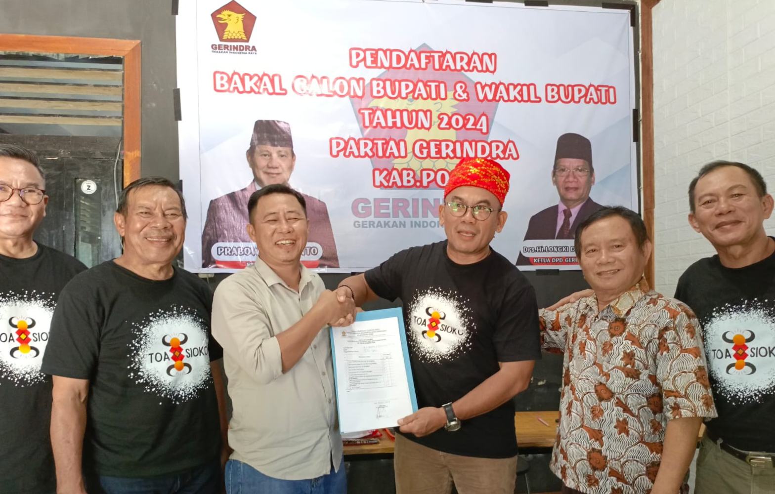 Mantapkan Langkah Maju Pada Pilkada Poso, Pasangan Berho – Ilhan Mendaftar Ke Partai Gerindra