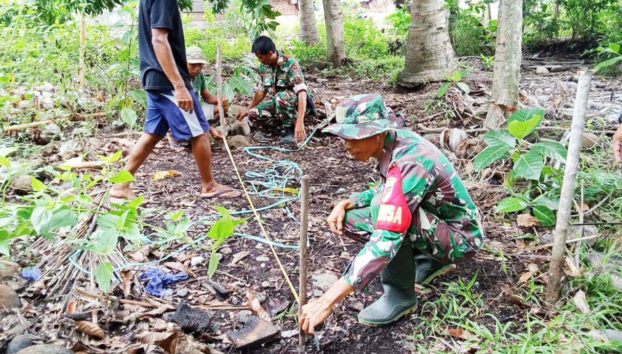 TMMD di Touna, TNI Bangun Jamban Warga Desa Watusongu