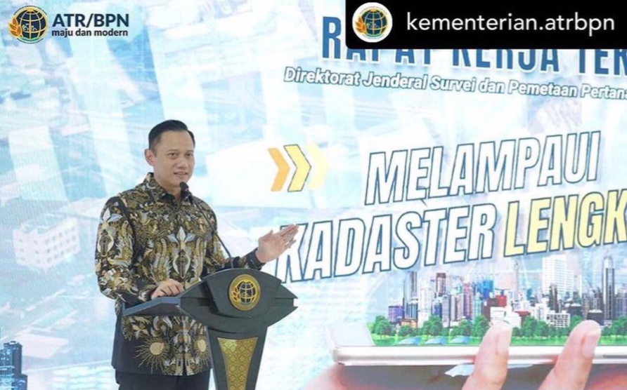 Menteri AHY: Target Pendaftaran Tanah di 2024 Sisa 7 Juta Bidang, Saat Rakernis Ditjen SPPR