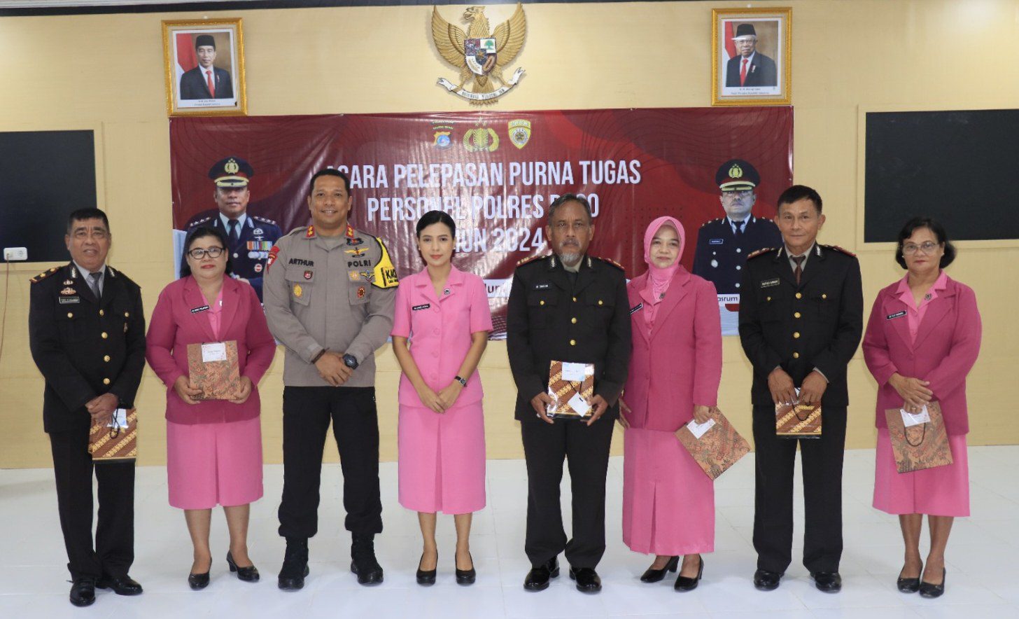 Polres Poso gelar Upacara Pedang Pora, Tradisi Melepas Personel Purna Tugas