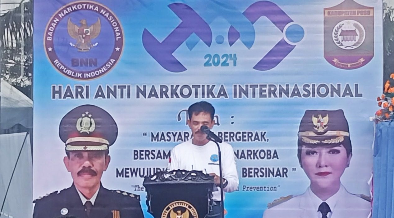 HANI 2024, BNNK Poso Bergerak Bersama Masyarakat, Lawan Narkoba Wujudkan Indonesia Bersinar