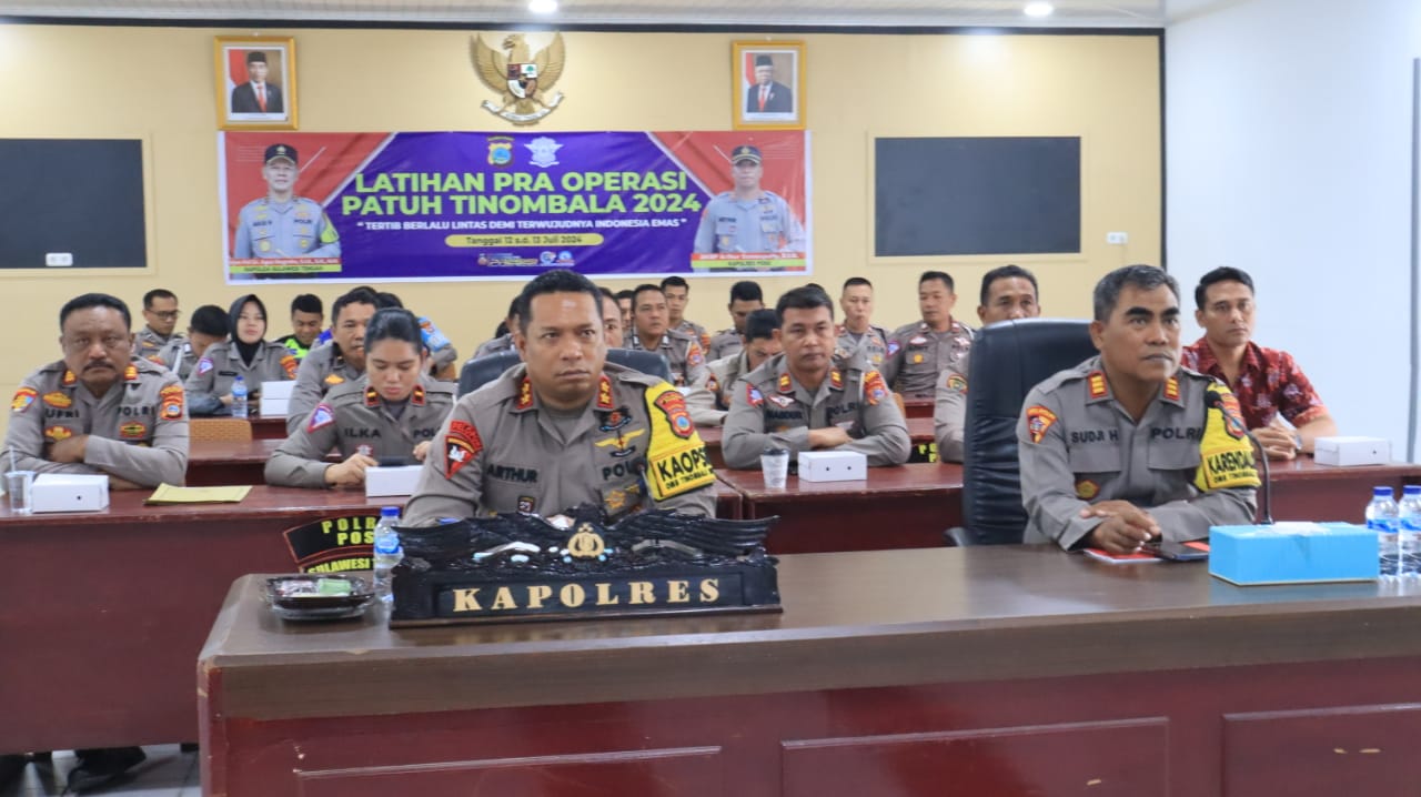 Lewat Zoom Meeting, Polres Poso Ikuti Latpraops Operasi Patuh Tinombala 2024
