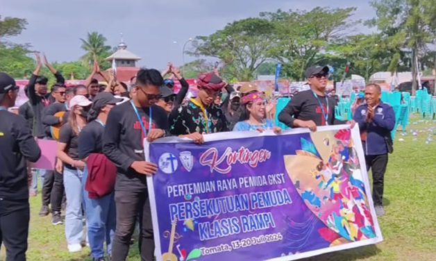 Lelah Terbayarkan, Pemuda Klasis Rampi Ikut Pembukaan PRPG ke 8 GKST di Tomata