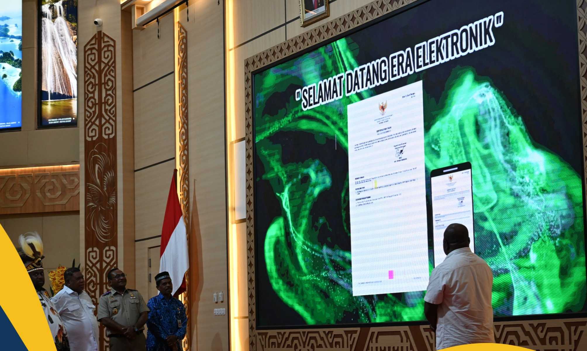 Peresmian Implementasi Layanan Sertipikat Tanah Elektronik di Papua Barat