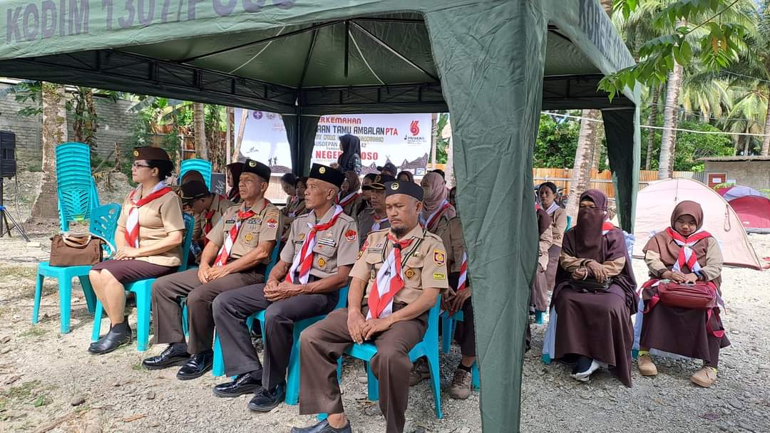 Peringatan HUT ke 63 Pramuka, Danramil 1307-01/Poso Kota Ikuti Upacara di Tegalrejo