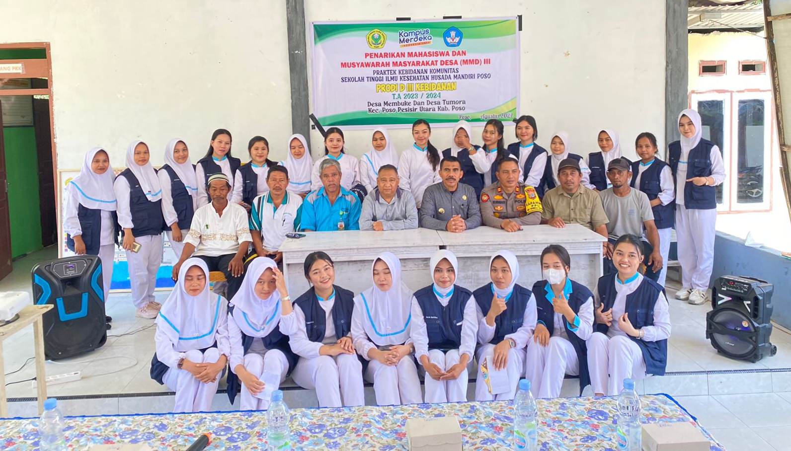 Kapolsek Poso Pesisir Utara Imbau Masyarakat Waspadai Hoax di Acara STIKES Husada Mandiri