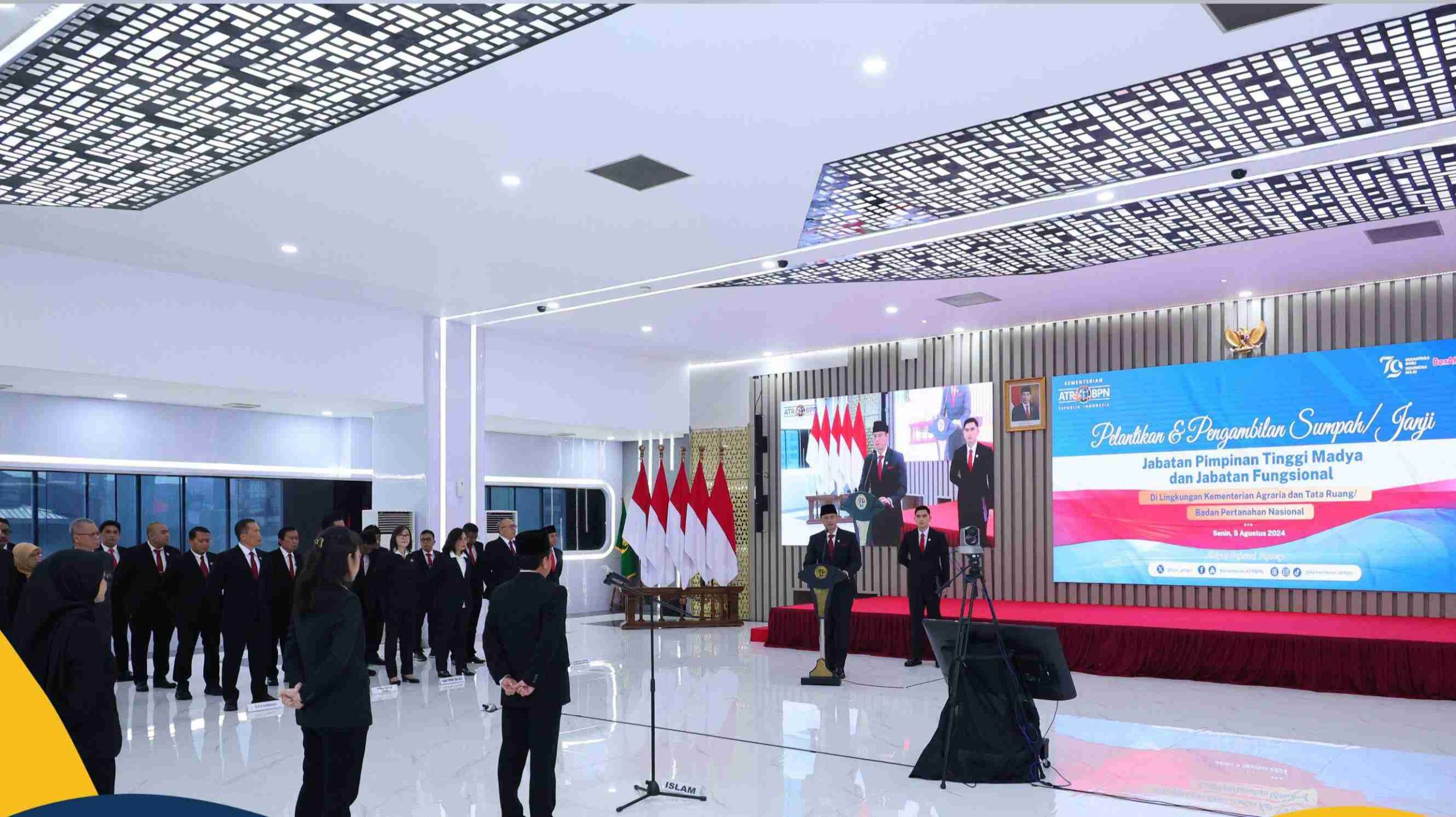 Lantik Dirjen PPTR, AHY: Hadirkan Manajemen Administrasi Pertanahan dan Tata Ruang yang Semakin Produktif serta Kompetitif
