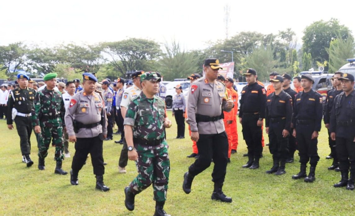 Kapolres Poso Pimpin Apel Pengamanan PILKADA 2024