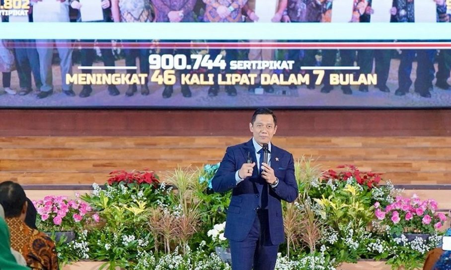 Menteri AHY Ungkap Capaian Sertipikat Tanah Elektronik Meningkat