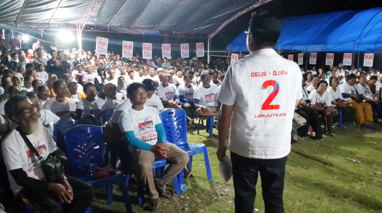 Tambarobone Manyala, Massa Membludak Hadiri Kampanye Delis Djira