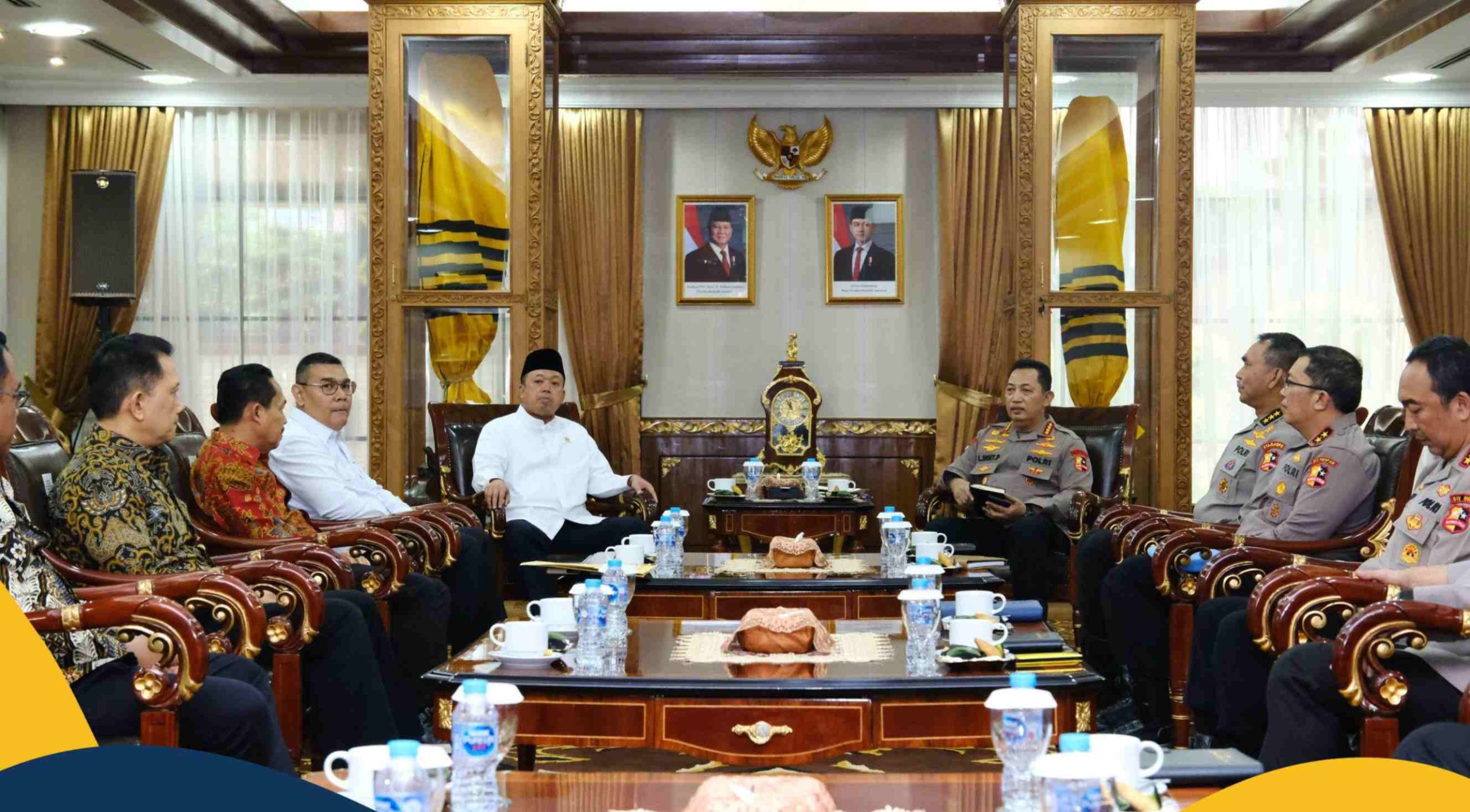 Kunjungi Kapolri, Menteri Nusron Perkuat Kerja Sama untuk Berantas Mafia Tanah