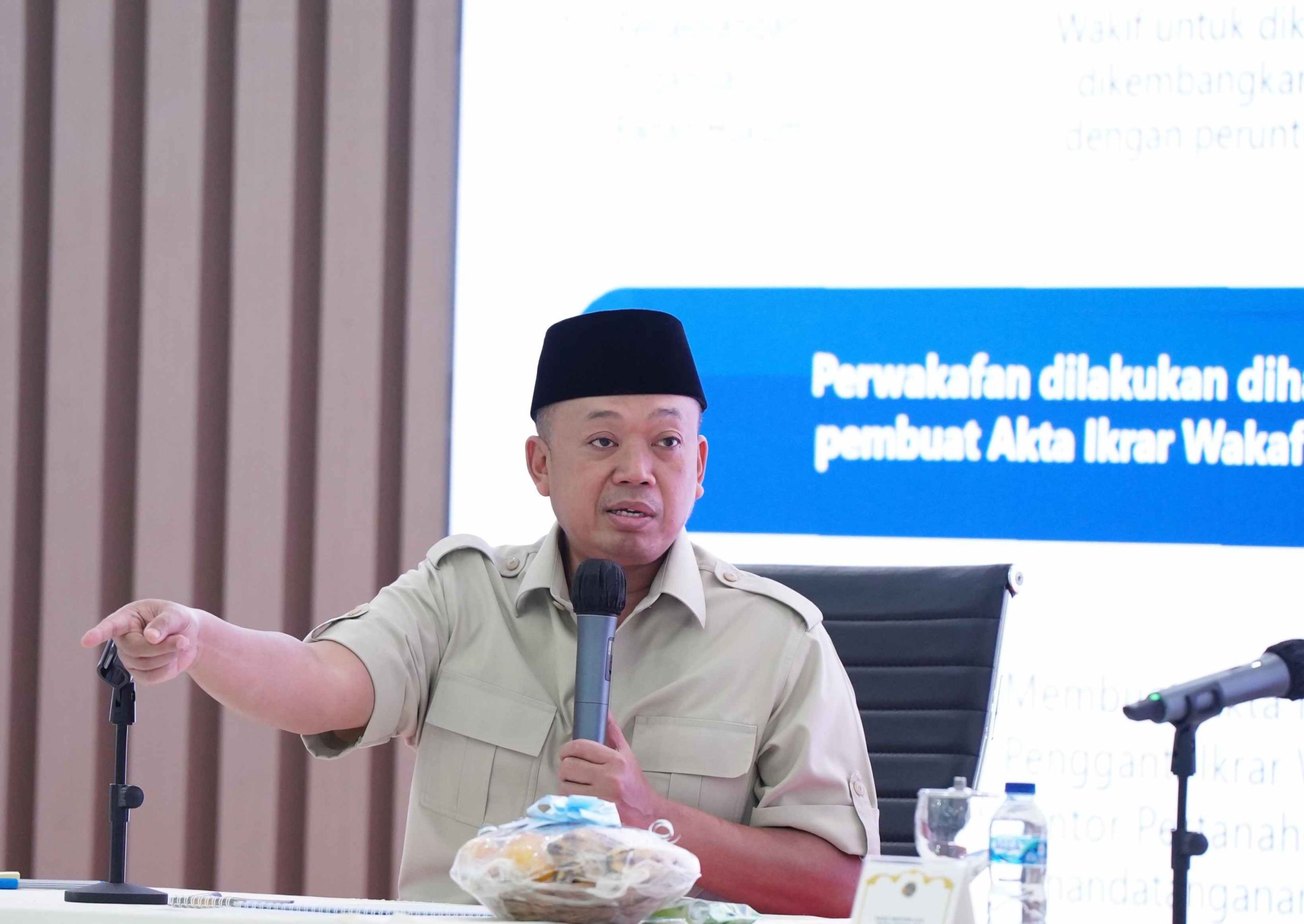 Menteri Nusron Berikan Kepastian Hukum terhadap Tanah Wakaf dan Rumah Ibadah