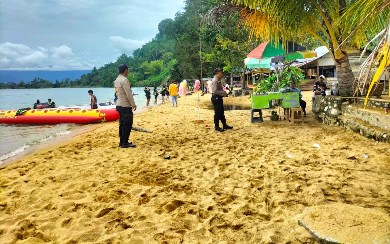 Polsek Pamona Barat Pastikan Aman Wisatawan Berkunjung Danau Poso Saat Liburan Idul Fitri