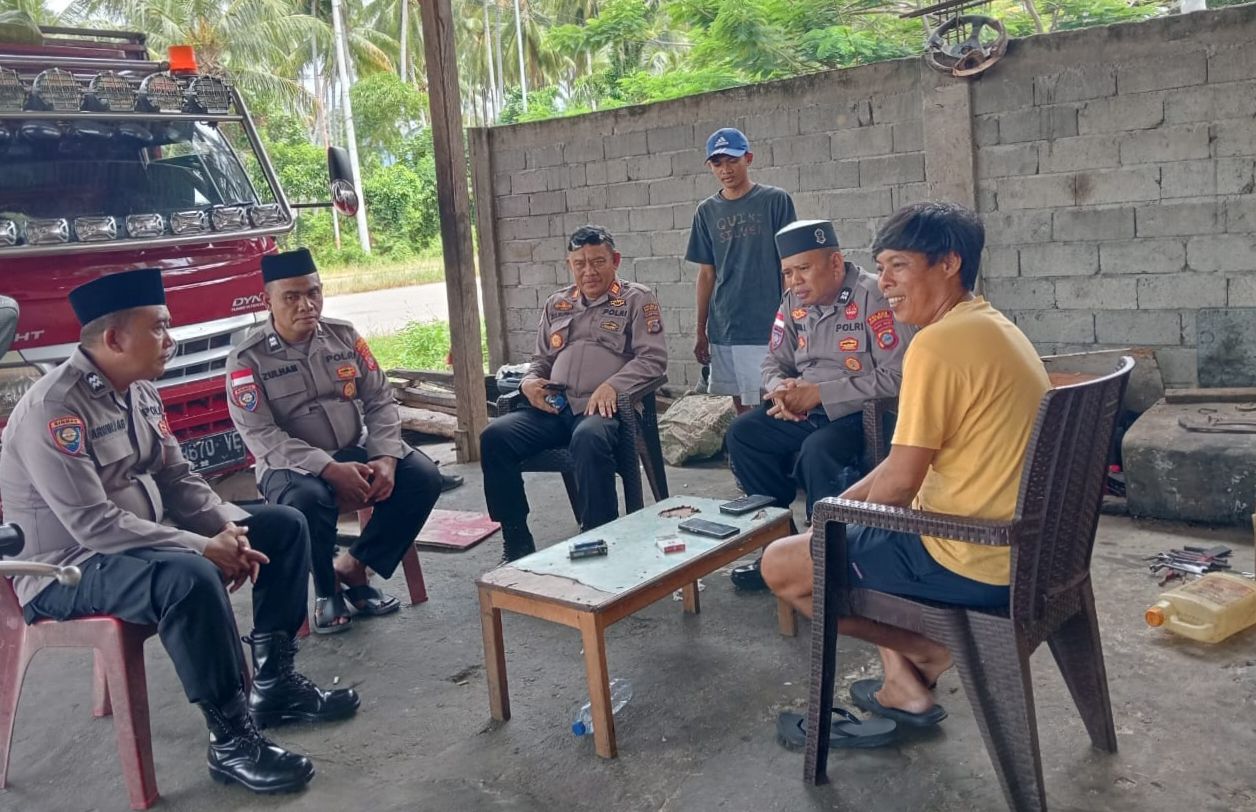 Dai Polri Ajak Warga Desa Bambalemo Jaga Kamtibmas Pasca PSU di Parigi Moutong