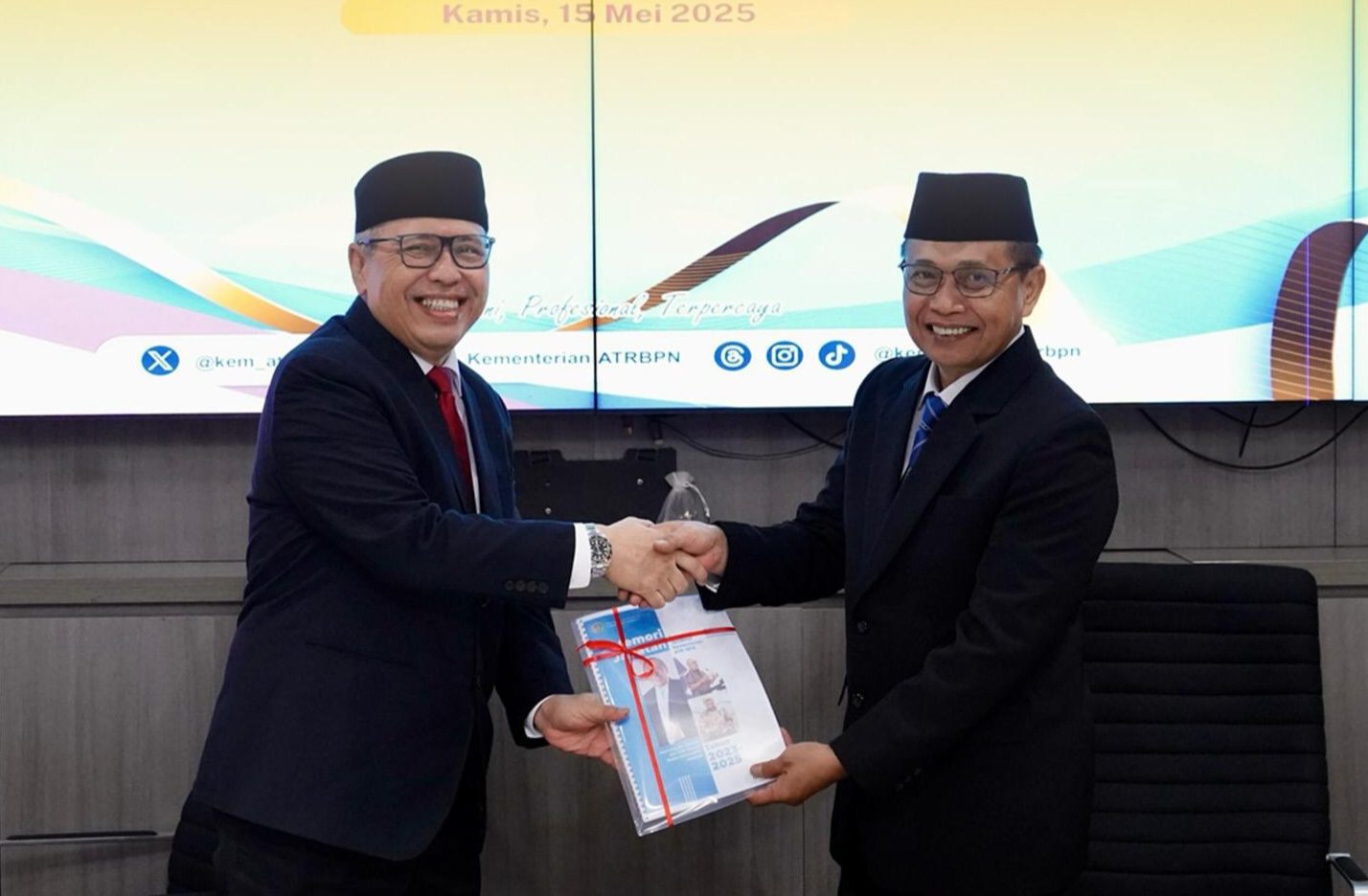 Serah Terima Jabatan Sekjen Kementerian ATR/BPN, Pudji Prasetijanto Hadi Minta Dukungan dalam Mengemban Amanah