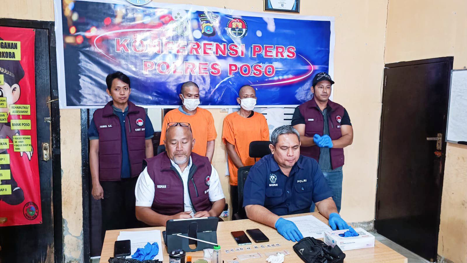 Satresnarkoba Polres Poso Amankan Kurir Sabu, 21,86 gram Disita