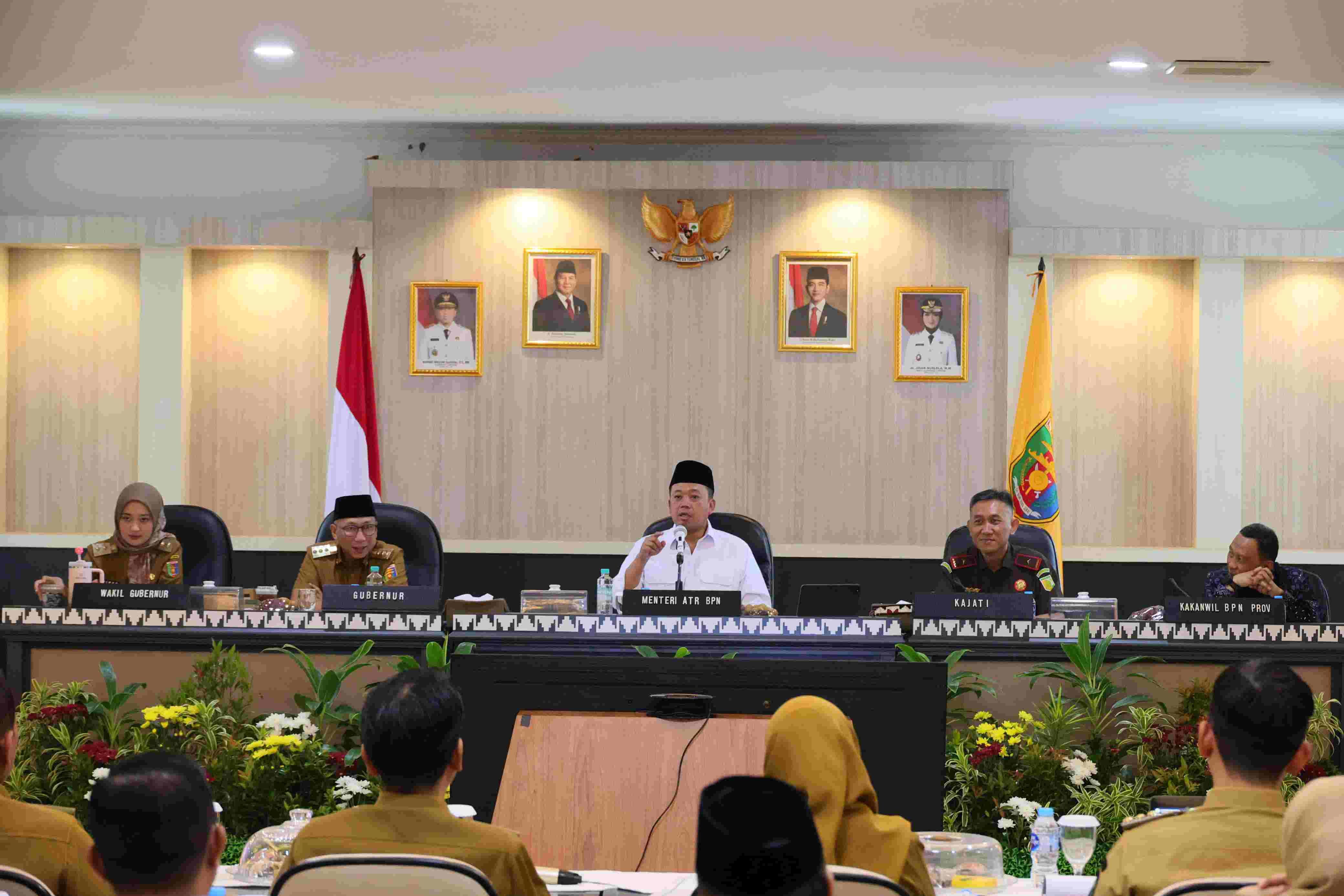 Dalam Rakor Bersama Kepala Daerah se-Lampung, Menteri Nusron Dorong Pemda Bebaskan BPHTB bagi Warga Kurang Mampu