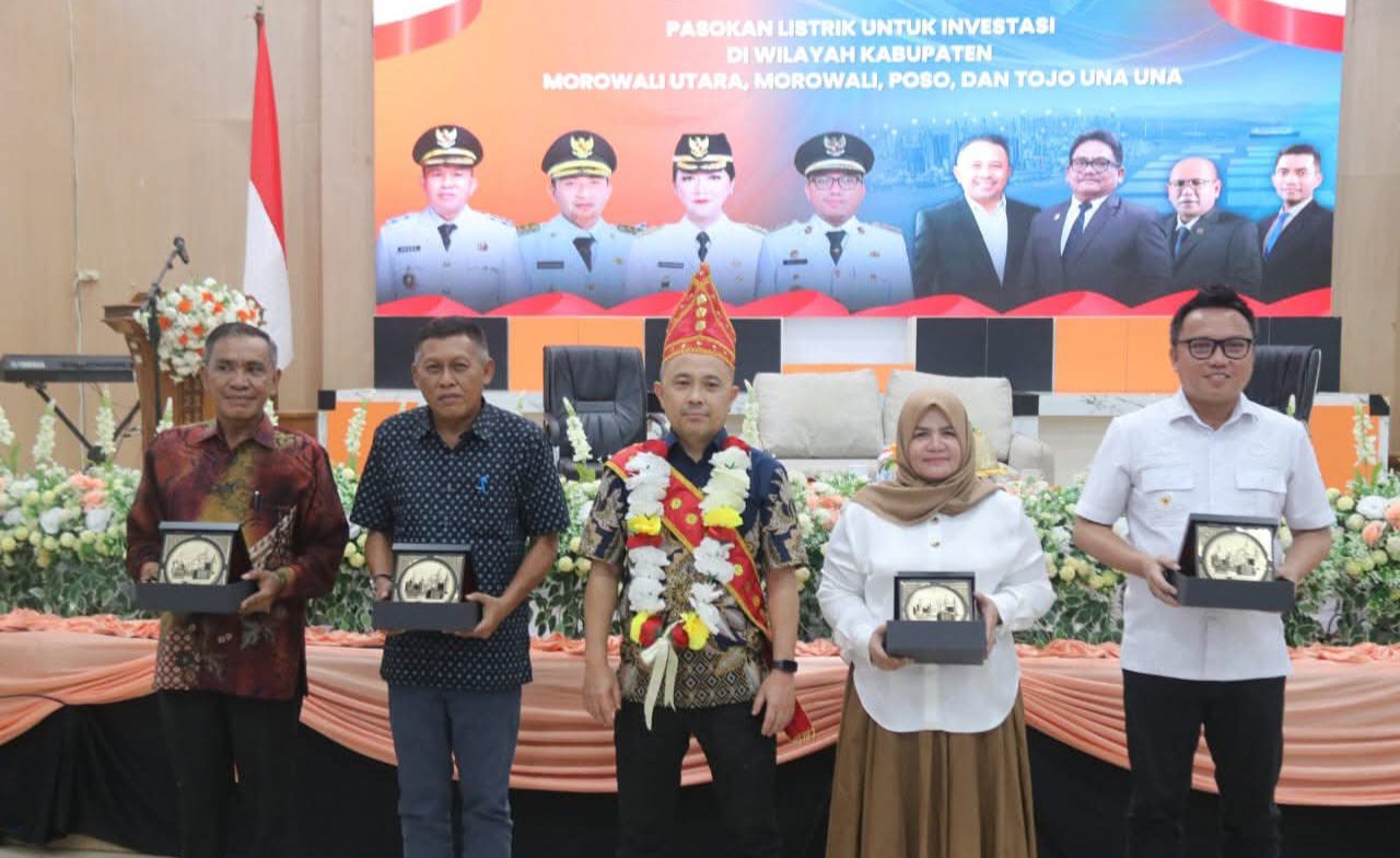 Rakor Bersama PT. PLN Persero Sekaligus Gelar Acara Syukuran Atas Difungsikannya SUTT di Morowali Utara