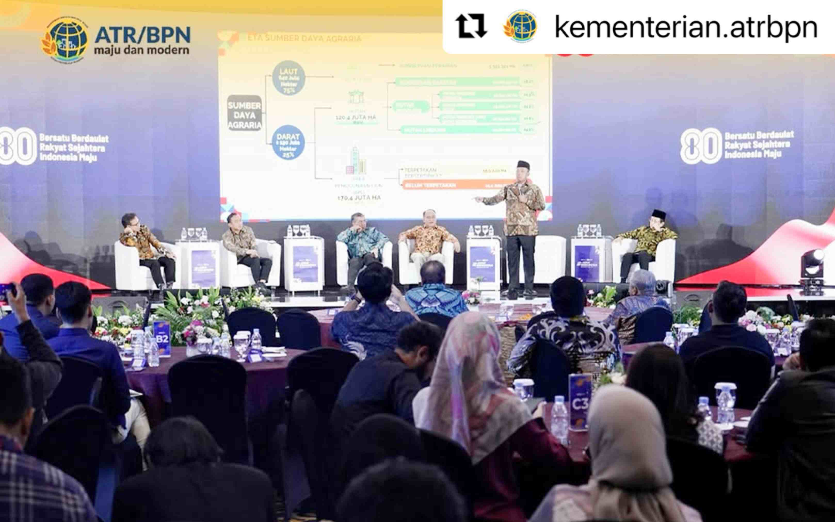 Jadi Pembicara #DemiIndonesia, Menteri Nusron: Siap Menahan Laju Alih Fungsi Lahan