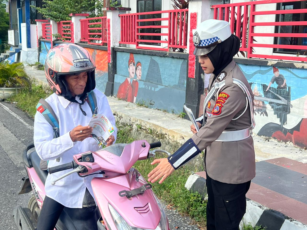 Satlantas Polres Poso Imbau Pengendara Soal Keselamatan Berlalu Lintas