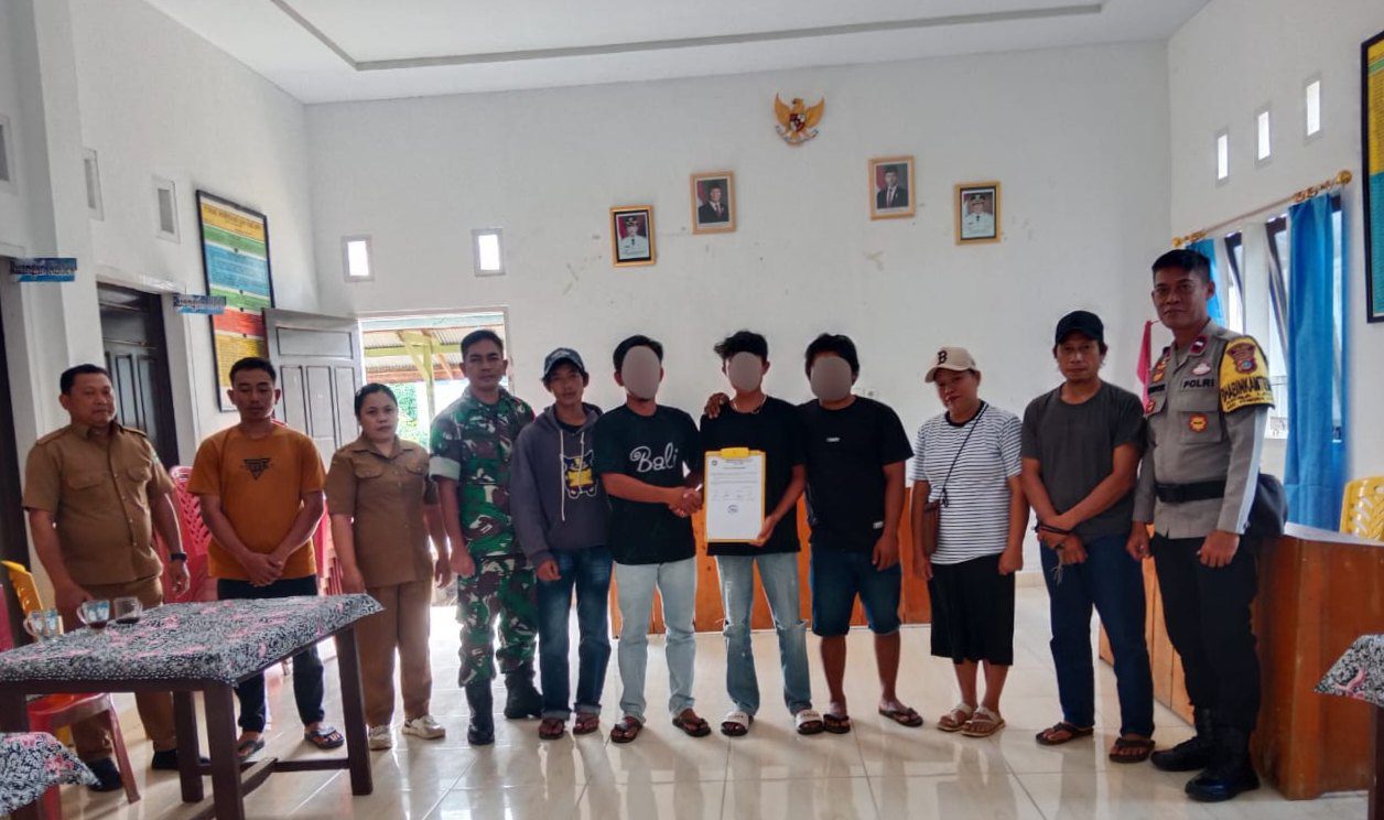 Bhabinkamtibmas Pamut Mediasi Perselisihan Antar Warga Desa Lena