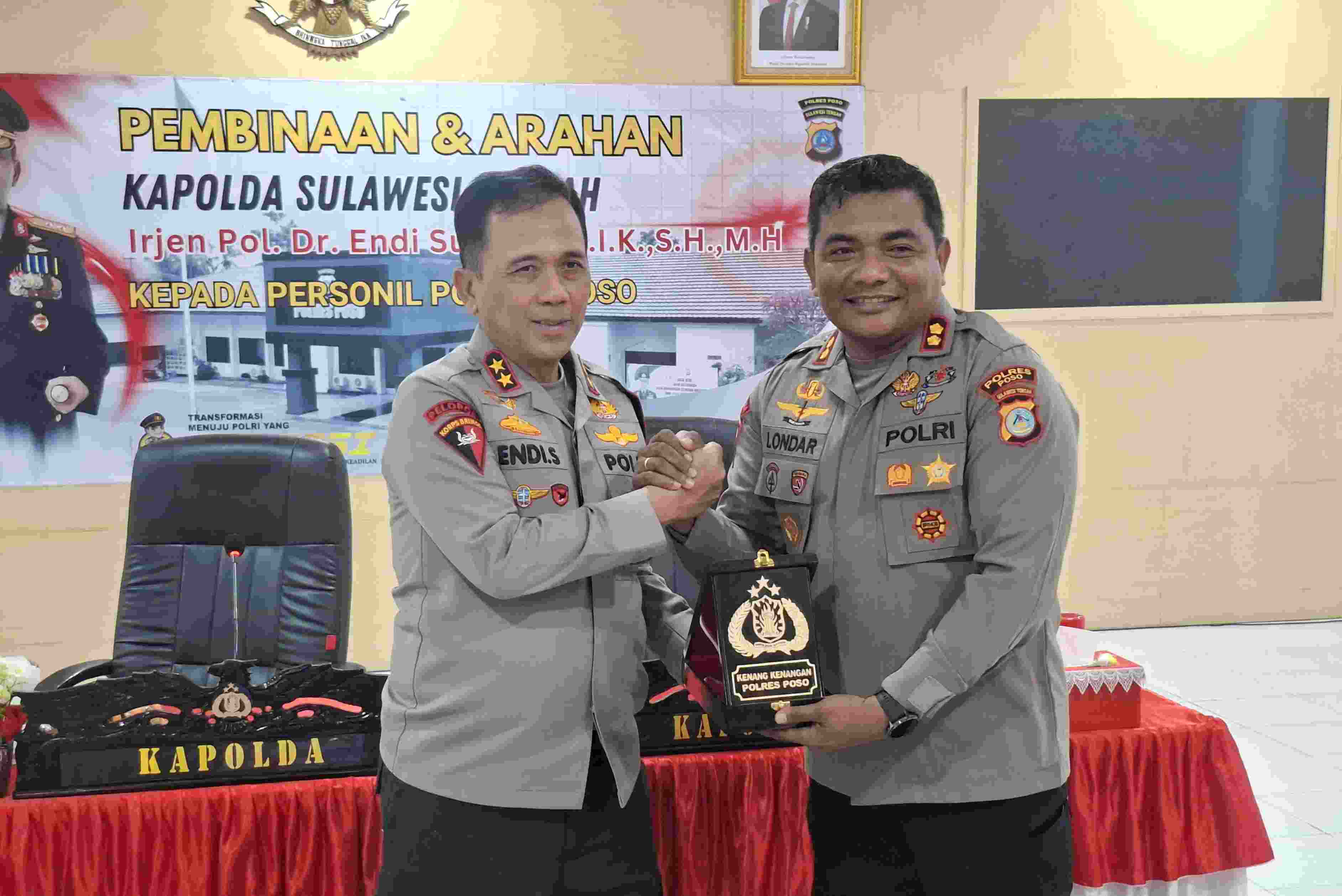 Kapolda Sulteng Cek Kesiapan Pengamanan Nataru di Poso