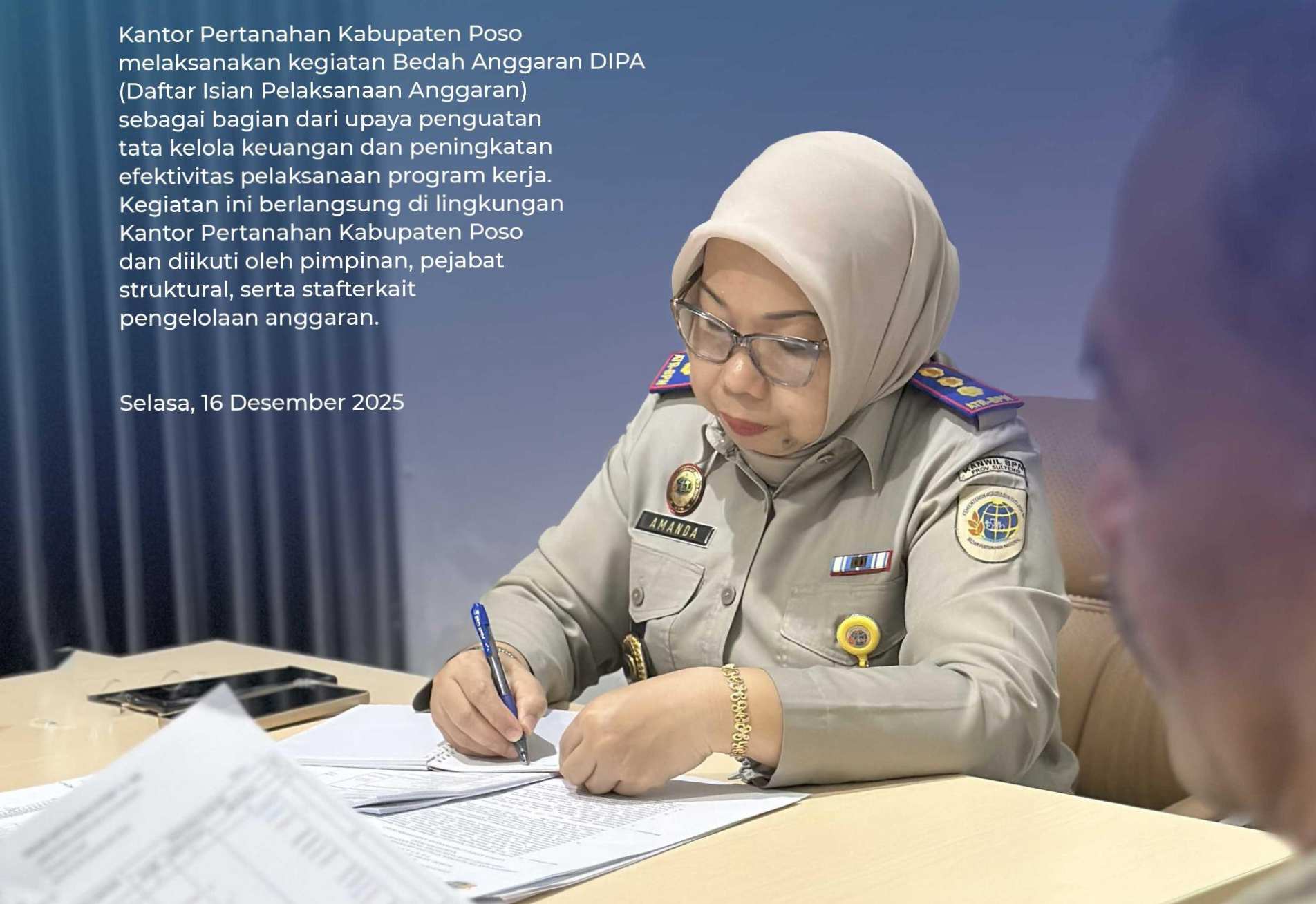Kantah Poso Bedah Anggaran DIPA untuk Optimasi Kinerja