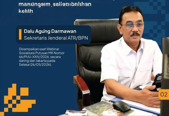 Pahami Putusan MK Soal Kerugian Negara, Sekjen ATR/BPN Imbau Jajaran Tak Ragu Ambil Keputusan