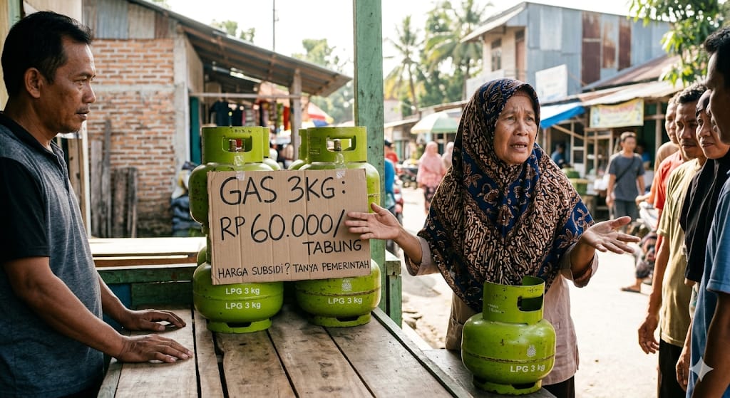 Dua Pekan Terakhir, Harga Gas 3 Kg di Poso Kota Masih Bertahan Rp60 Ribu