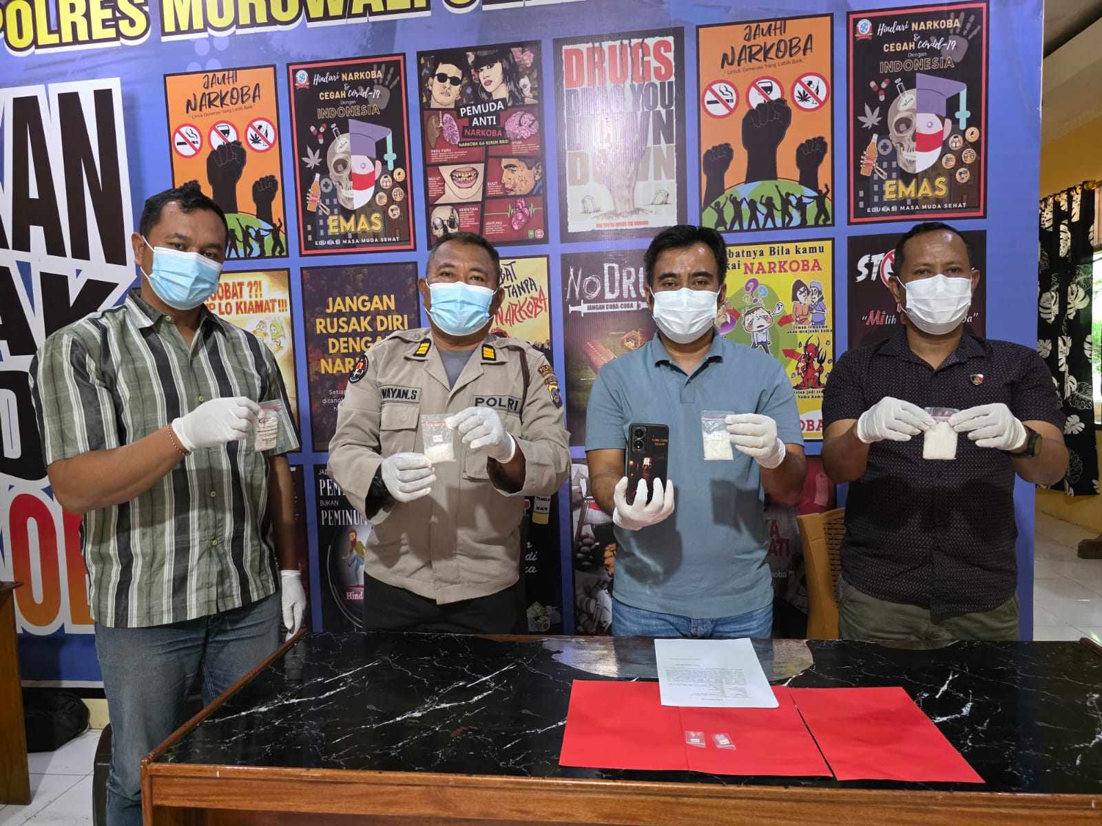 Polres Morowali Utara Tangkap Residivis Narkoba di Ganda-Ganda, 6 Paket Besar Sabu Disita