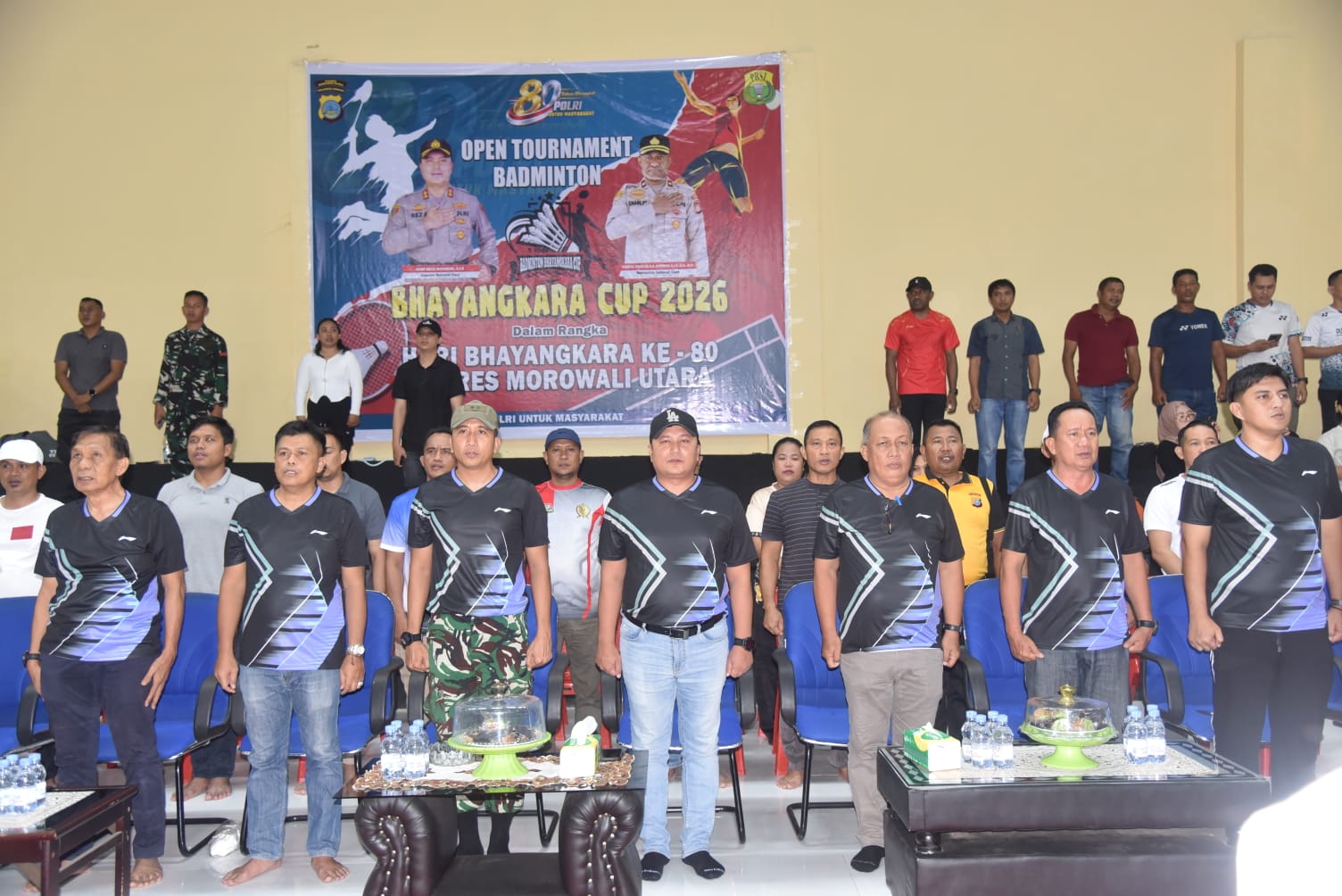 Kapolres Morowali Utara Buka Open Tournament Badminton Bhayangkara Cup 2026