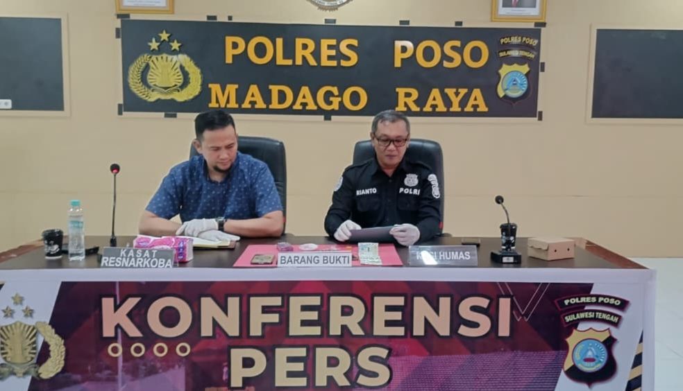 Satresnarkoba Polres Poso Gagalkan Peredaran 13,91 Gram Sabu, Dua Pria Ditangkap di Depan SPBU